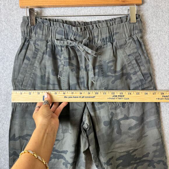 Loft High Rise Camo Joggers Womens Size XS Casual Comfort Boho Grunge Army Pants - Picture 10 of 14